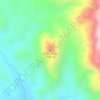 Mapa topográfico Cerro Bola, altitud, relieve
