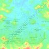 Mapa topográfico Coop. Casas Altas, altitud, relieve