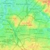 Mapa topográfico Mons-en-Barœul, altitud, relieve