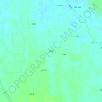 Mapa topográfico Talagai, altitud, relieve