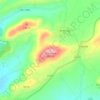 Mapa topográfico Gralheira, altitud, relieve