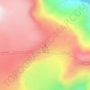 Mapa topográfico Volcán Hudson, altitud, relieve