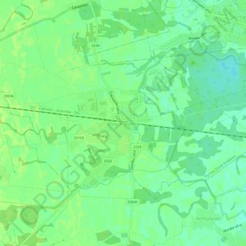 Mapa topográfico Donji Kraljevec, altitud, relieve