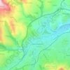Mapa topográfico Croupisson, altitud, relieve