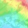 Mapa topográfico La Bourie-Est, altitud, relieve