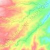 Mapa topográfico Rantau Suli, altitud, relieve