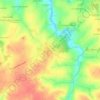 Mapa topográfico La Jubaudière, altitud, relieve