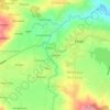 Mapa topográfico Kedokan, altitud, relieve
