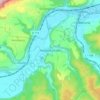 Mapa topográfico Niederkrossen, altitud, relieve