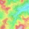 Mapa topográfico Flacelière, altitud, relieve