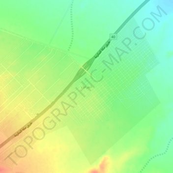 Mapa topográfico Al `Arfa', altitud, relieve