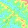 Mapa topográfico Moonanakuzhy, altitud, relieve