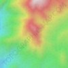 Mapa topográfico เขาใหญ่, altitud, relieve