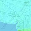 Mapa topográfico Bang Wua Khanarak, altitud, relieve