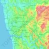 Mapa topográfico Ermesinde, altitud, relieve