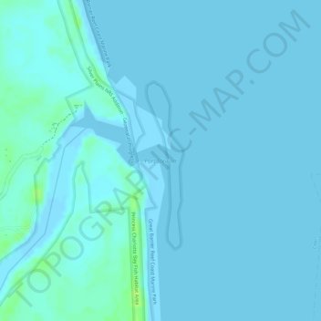 Mapa topográfico Port Stewart, altitud, relieve