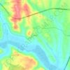 Mapa topográfico Secorio, altitud, relieve