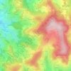 Mapa topográfico Les Harrivières, altitud, relieve