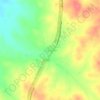 Mapa topográfico Sidi Lakhdar, altitud, relieve