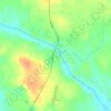 Mapa topográfico Vuotso, altitud, relieve