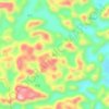 Mapa topográfico Leishan, altitud, relieve