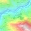 Mapa topográfico Racholi, altitud, relieve