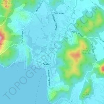 Mapa topográfico Ilwas, altitud, relieve