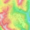 Mapa topográfico Chevaly, altitud, relieve
