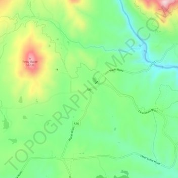 Mapa topográfico Igo, altitud, relieve
