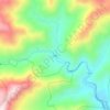 Mapa topográfico Nash, altitud, relieve