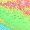 Mapa topográfico Tulsipur, altitud, relieve