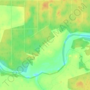 Mapa topográfico Schacken, altitud, relieve