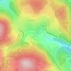 Mapa topográfico Les Cognières, altitud, relieve