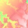 Mapa topográfico Sids Mountain, altitud, relieve