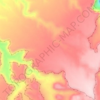 Mapa topográfico Sids Mountain, altitud, relieve