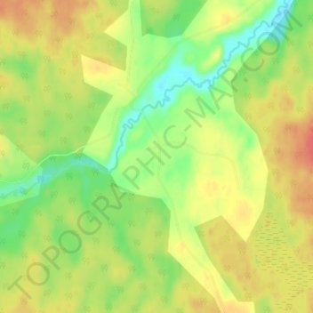 Mapa topográfico Плави, altitud, relieve