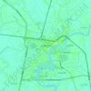 Mapa topográfico Chachoengsao, altitud, relieve