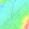 Mapa topográfico مخيم البقعة, altitud, relieve
