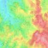 Mapa topográfico Le Mont, altitud, relieve