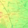 Mapa topográfico Poonamallee, altitud, relieve