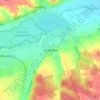 Mapa topográfico Aunkofen, altitud, relieve
