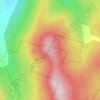 Mapa topográfico Old Baldy Mountain, altitud, relieve