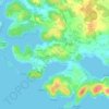 Mapa topográfico Banjole, altitud, relieve