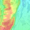 Mapa topográfico Mindelzell, altitud, relieve