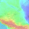 Mapa topográfico Krai de Stávropol, altitud, relieve