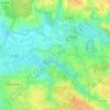 Mapa topográfico La Gaslonde, altitud, relieve