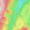 Mapa topográfico Les Étrets, altitud, relieve