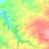Mapa topográfico La Saigne, altitud, relieve
