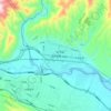 Mapa topográfico Haishiwan, altitud, relieve