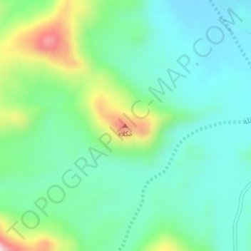 Mapa topográfico Jabal Maqla`, altitud, relieve